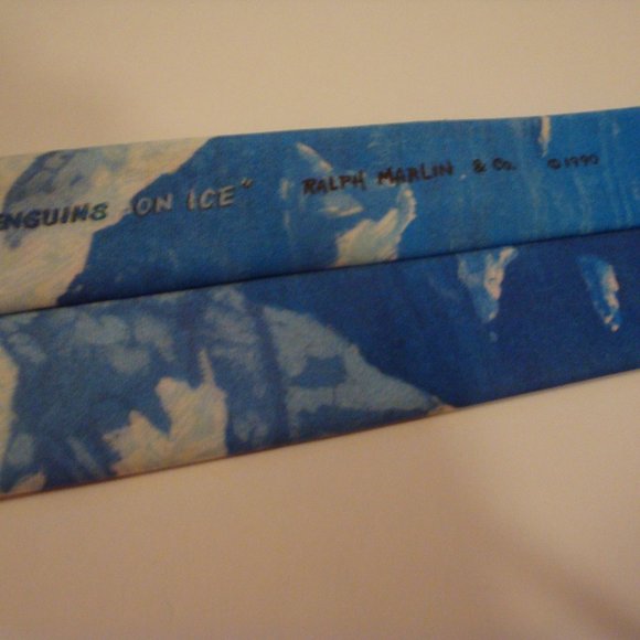 Ralph Marlin Penguin Christmas Neck Tie Ugly 1990 - Picture 4 of 5